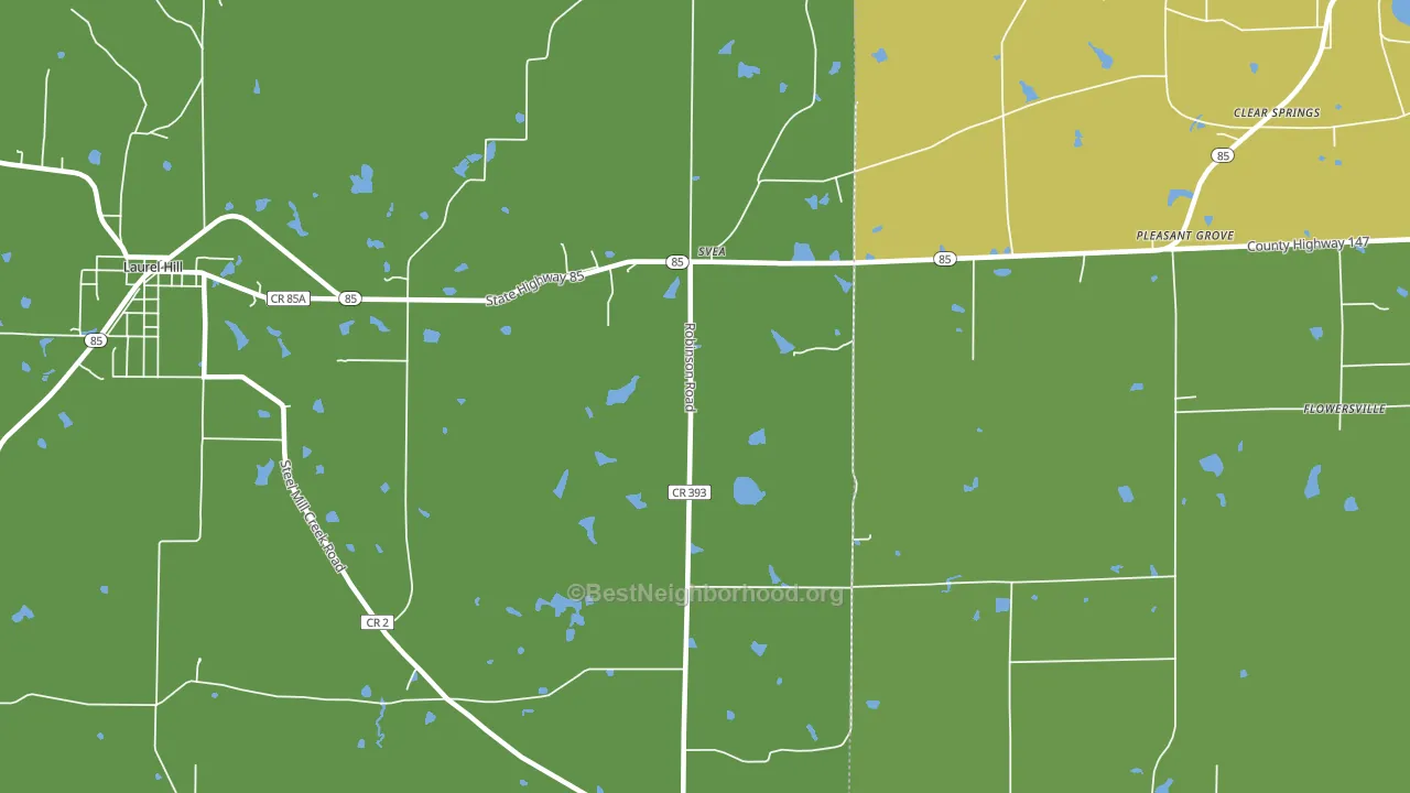Svea, FL block-group voter-turnout map