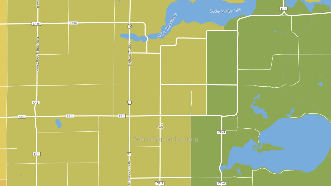 Svea, MN block-group voter-turnout map