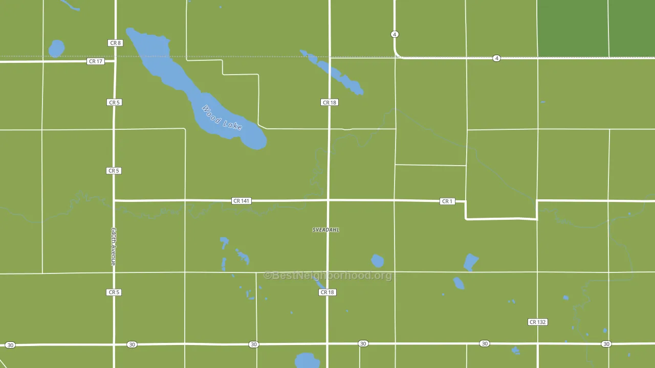 Sveadahl, MN block-group voter-turnout map