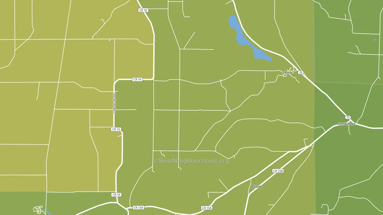 Swain, NY block-group voter-turnout map