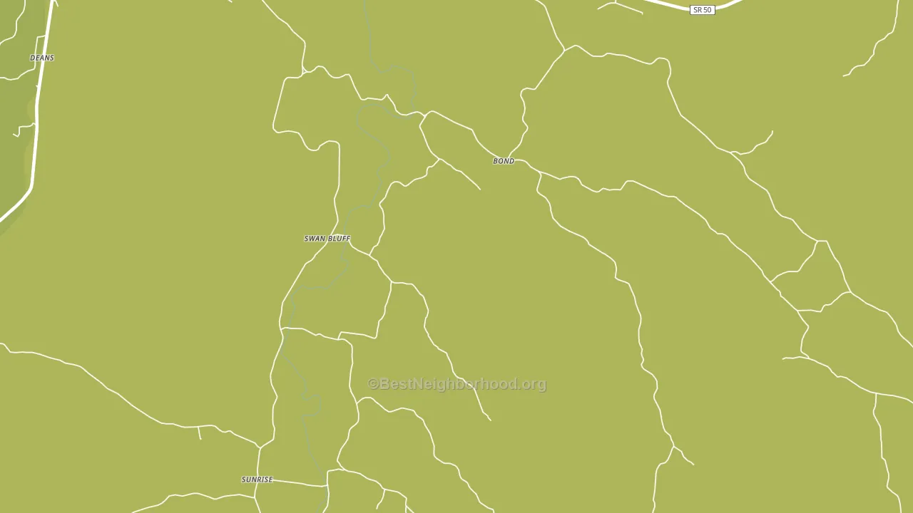 Swan Bluff, TN block-group voter-turnout map