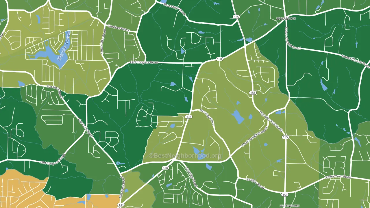 Swan Lake, GA block-group voter-turnout map