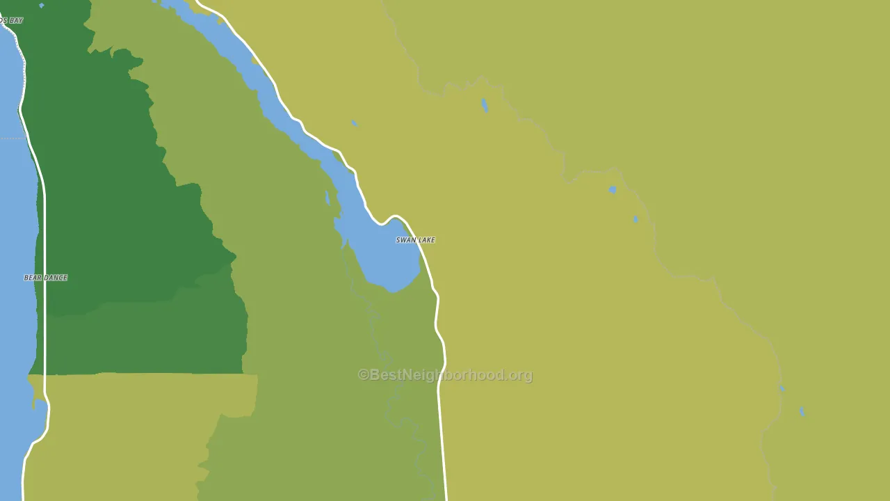 Swan Lake, MT block-group voter-turnout map