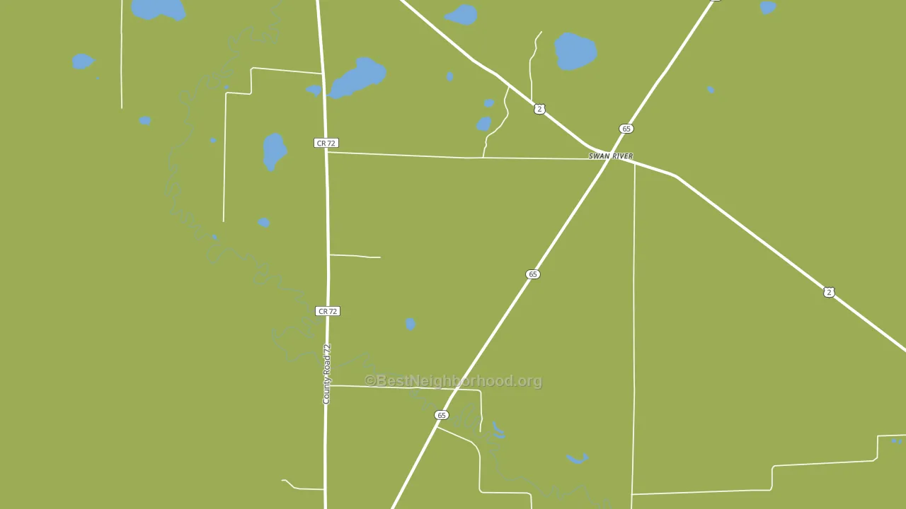 Swan River, MN block-group voter-turnout map