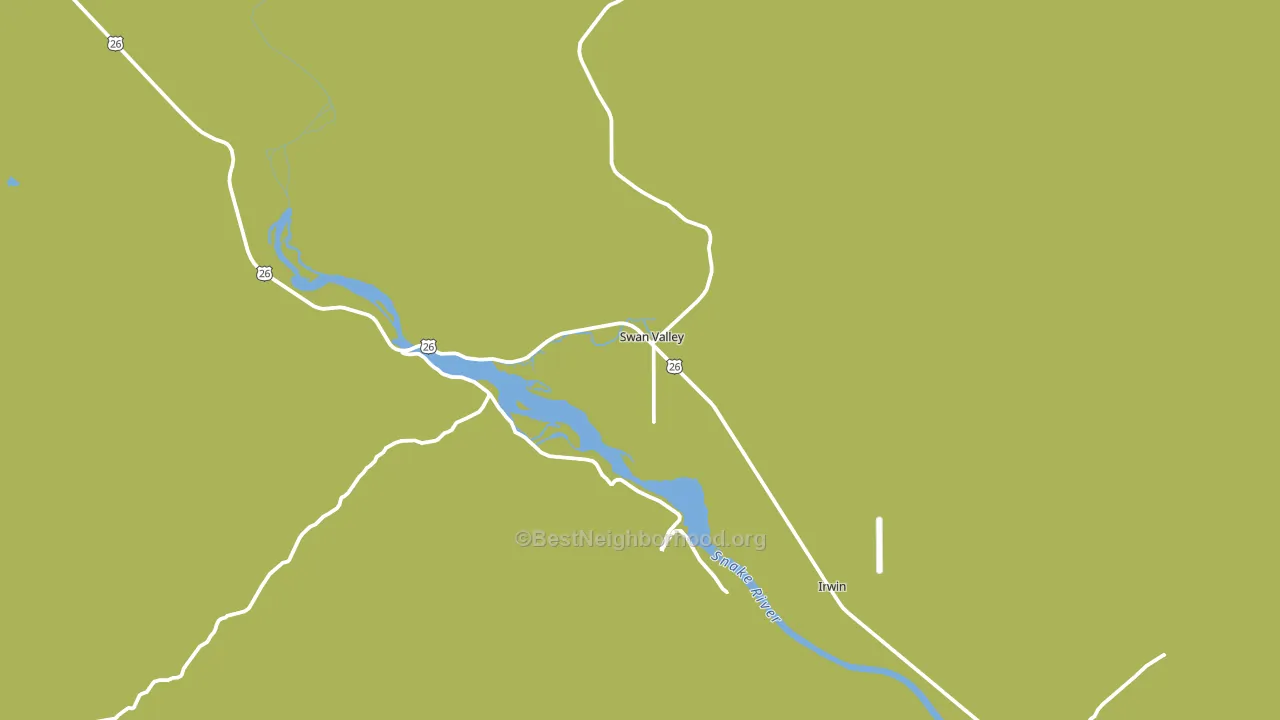 Swan Valley, ID block-group voter-turnout map
