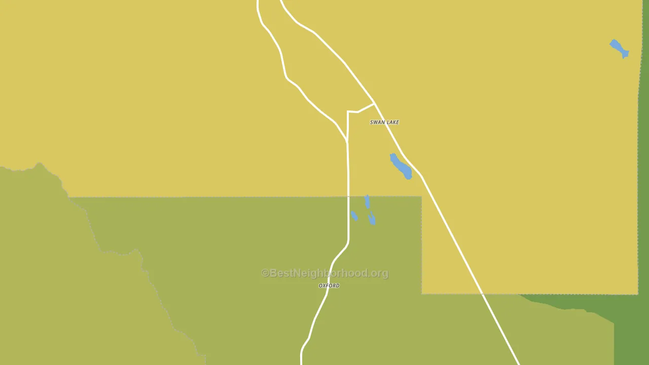 Swanlake, ID block-group voter-turnout map