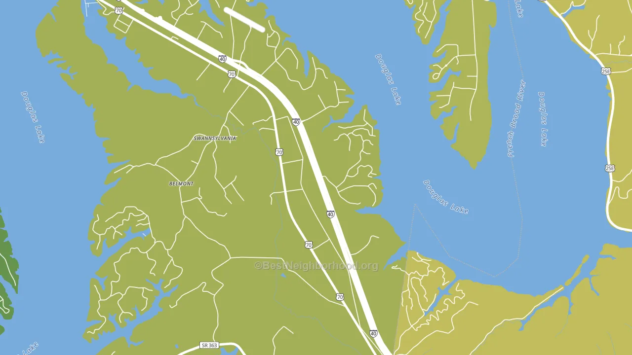 Swannsylvania, TN block-group voter-turnout map