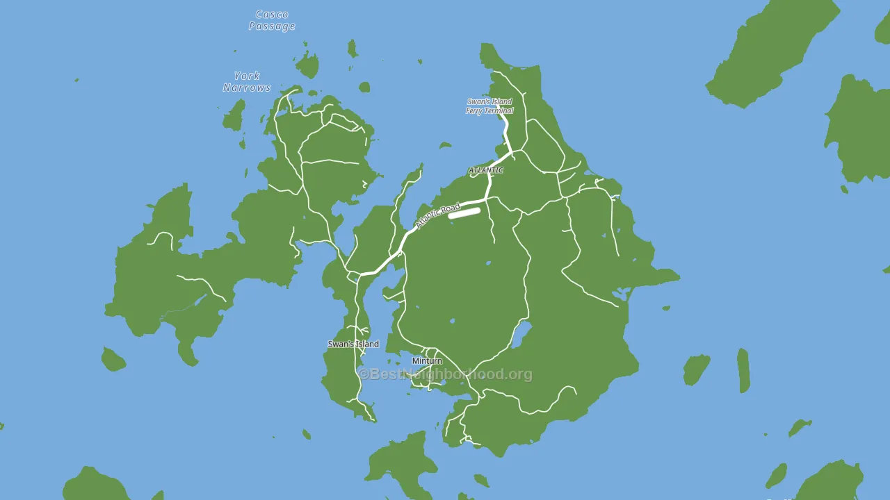 Swans Island, ME block-group voter-turnout map