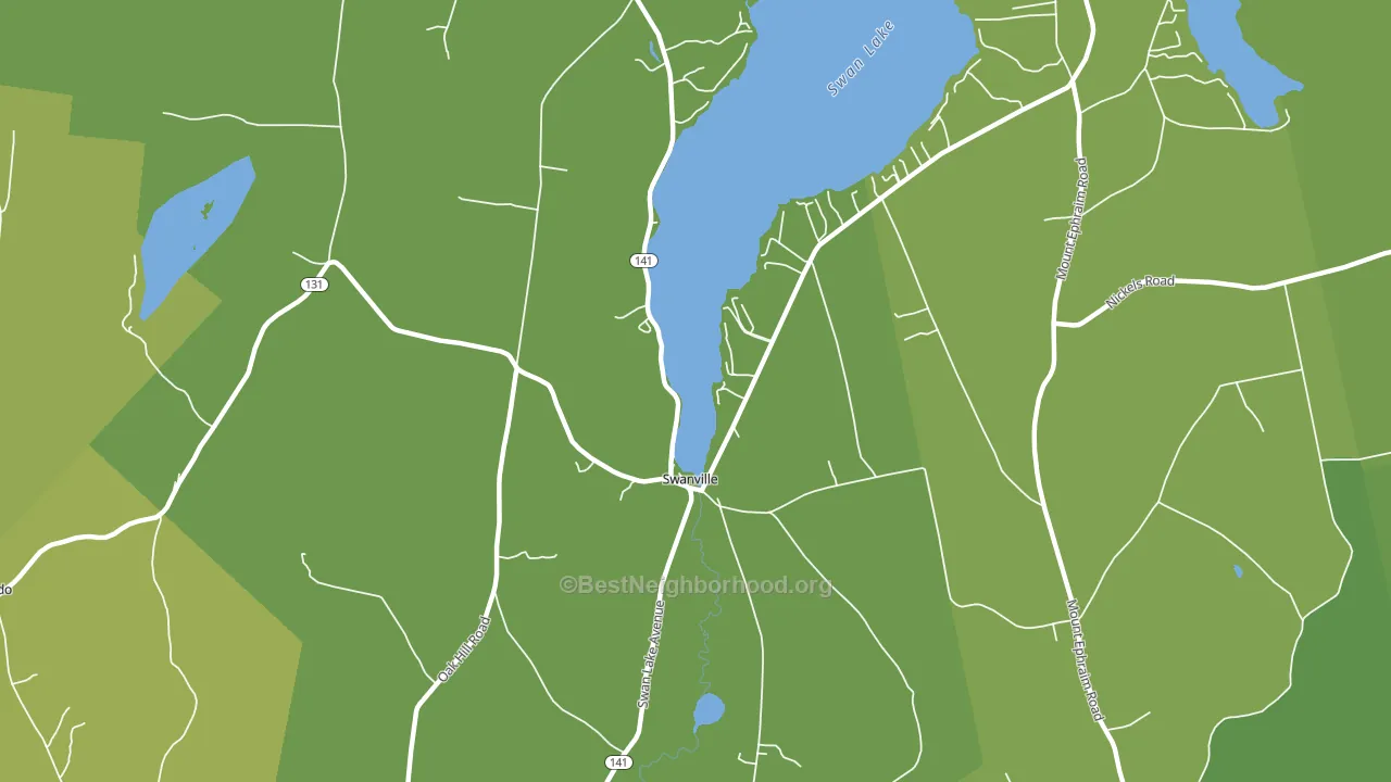 Swanville, ME block-group voter-turnout map
