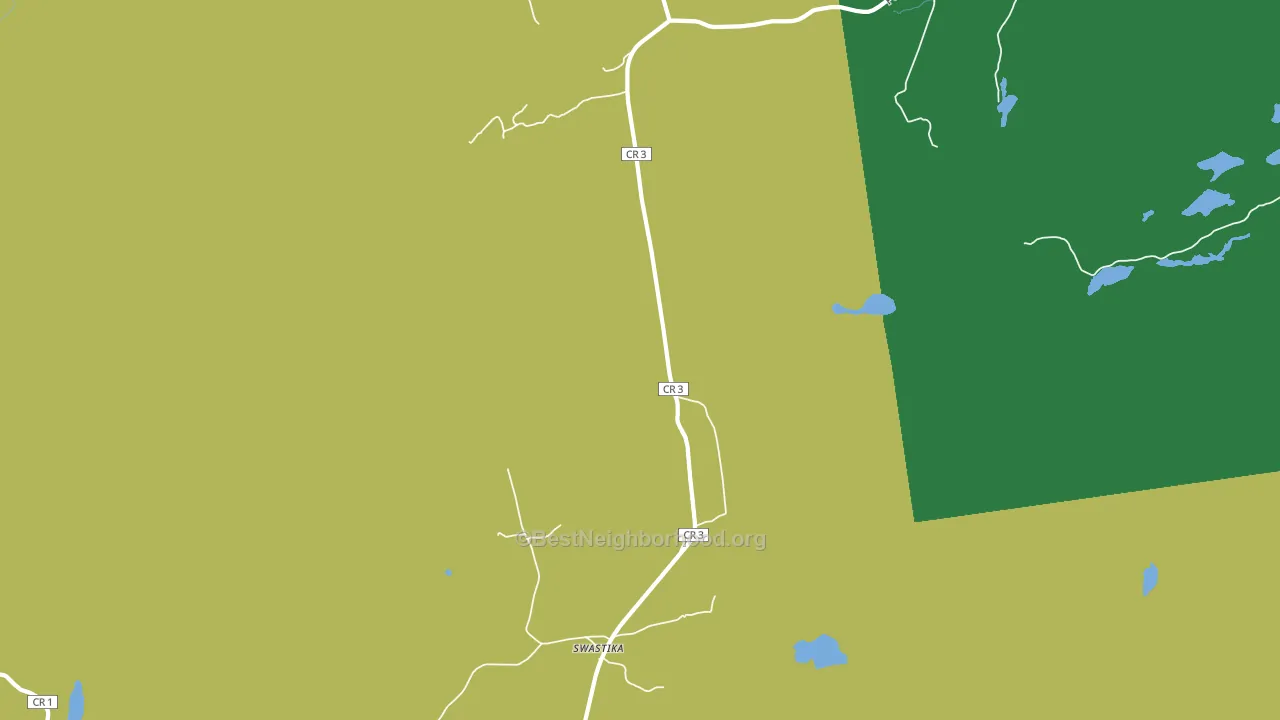 Swastika, NY block-group voter-turnout map