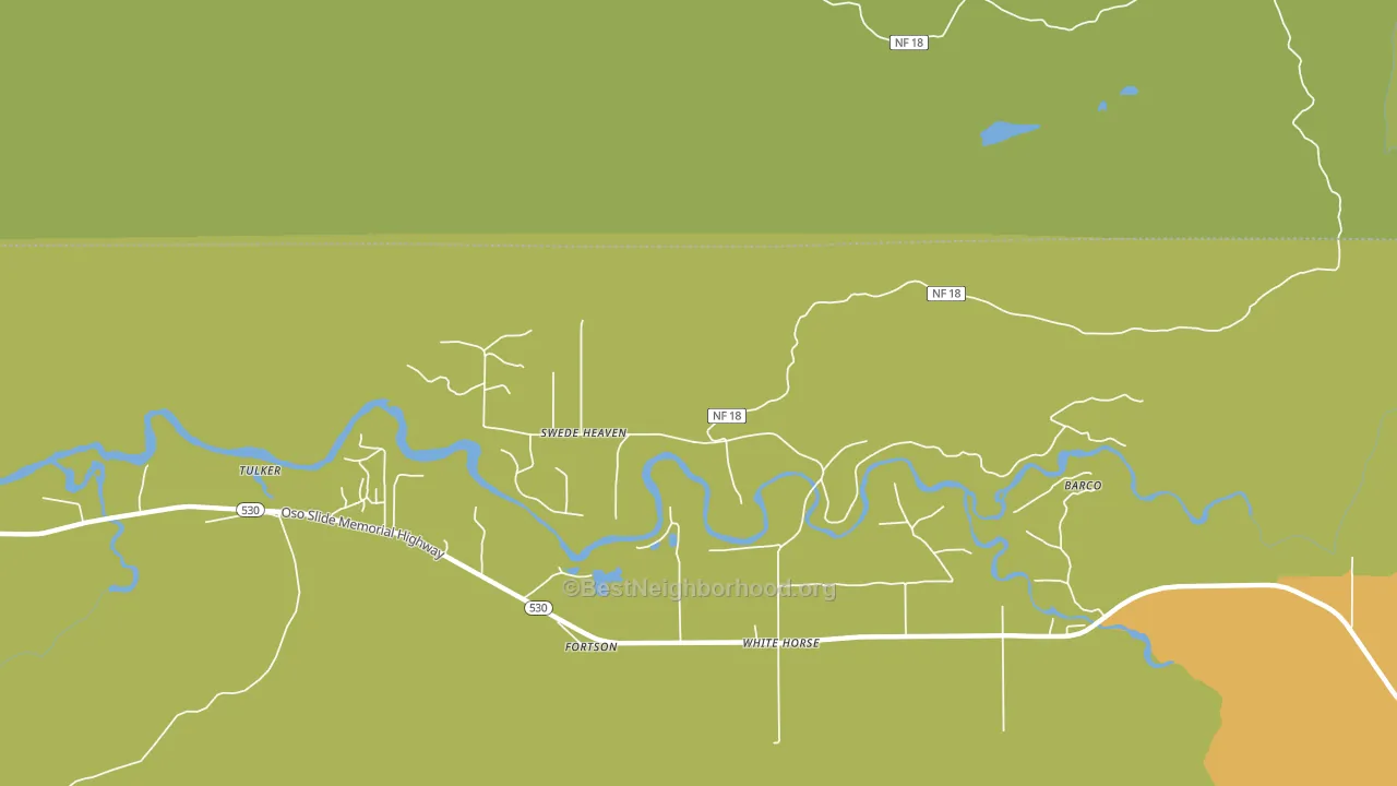 Swede Heaven, WA block-group voter-turnout map