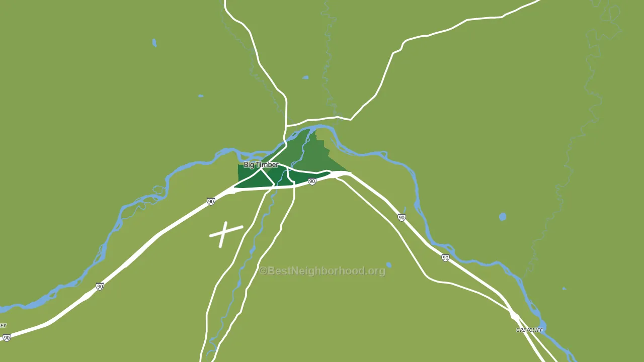 Sweet Grass County, MT block-group voter-turnout map