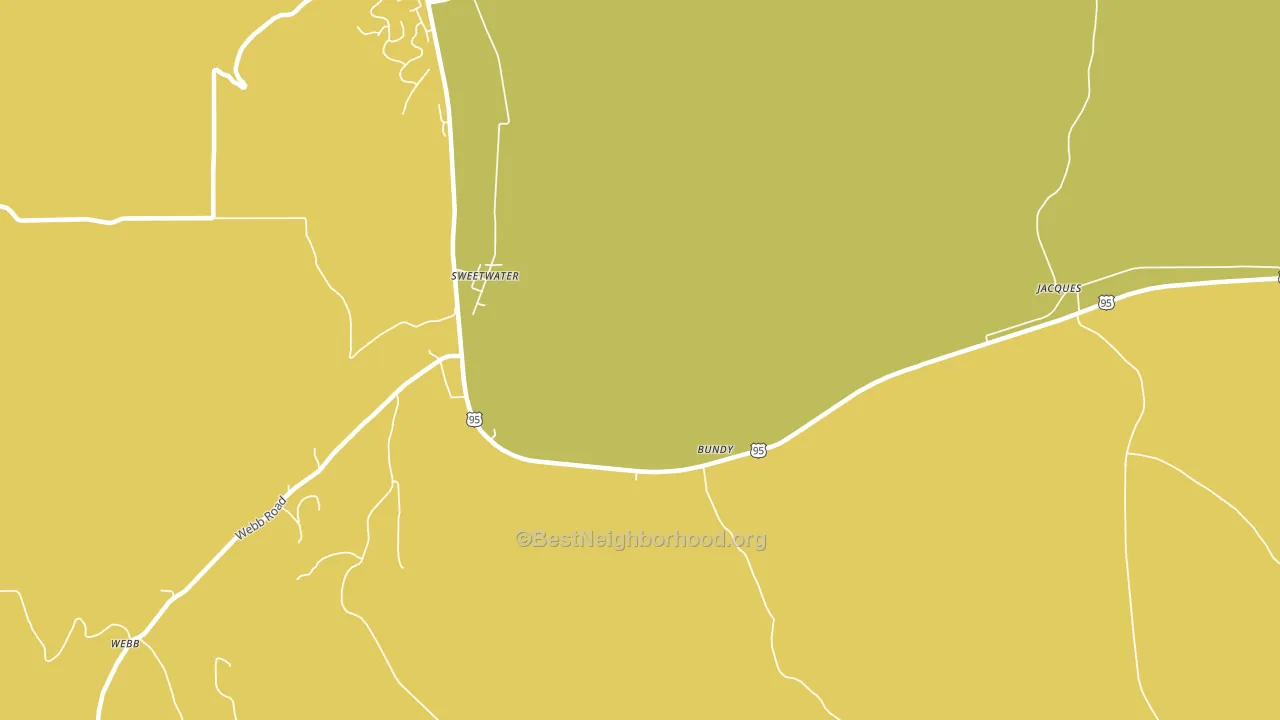 Sweetwater, ID block-group voter-turnout map
