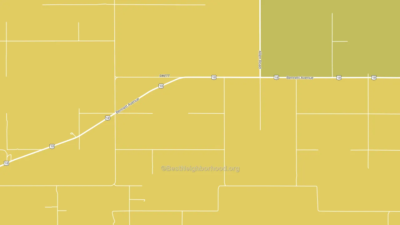 Swett, SD block-group voter-turnout map