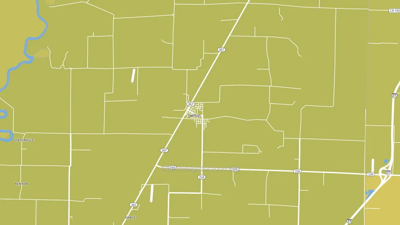 Swifton, AR block-group voter-turnout map