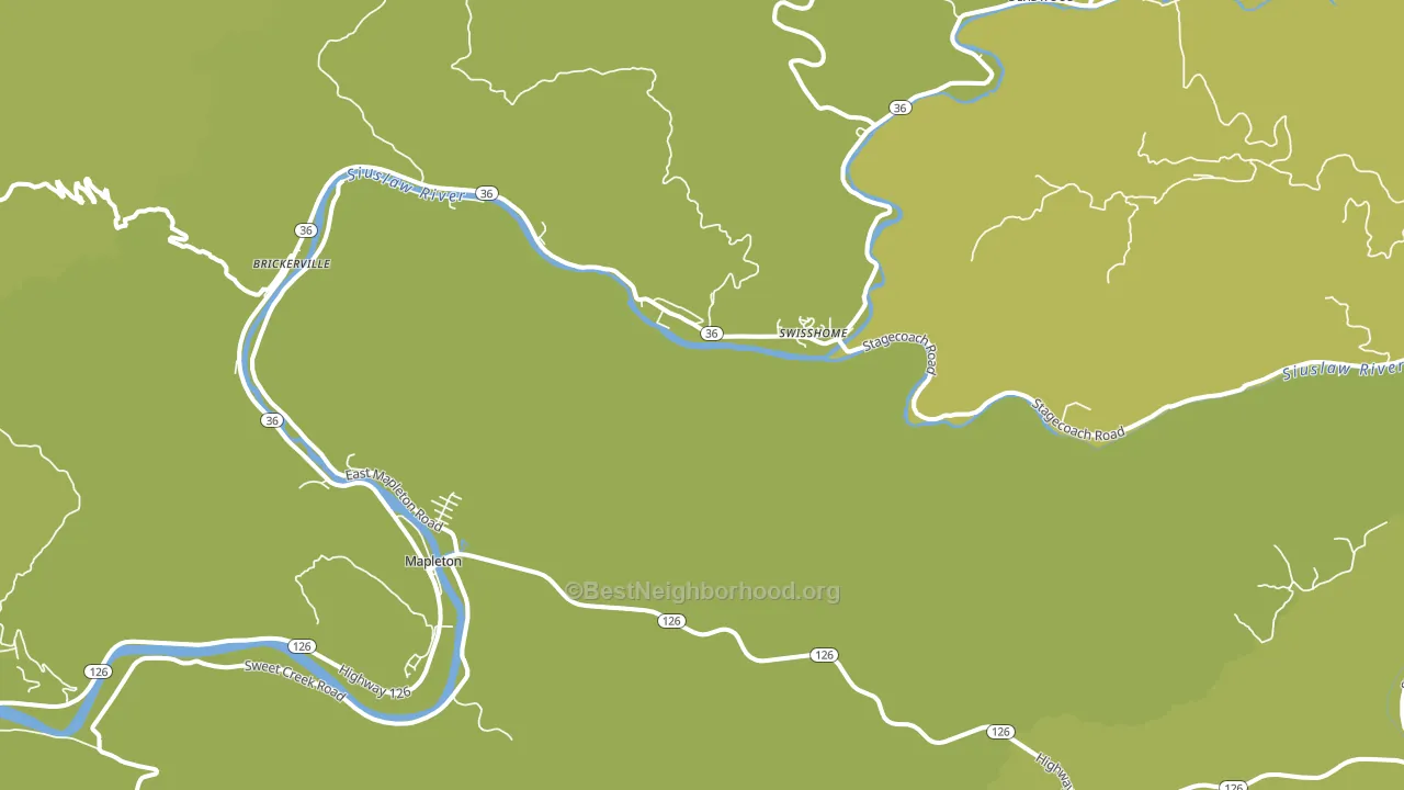 Swisshome, OR block-group voter-turnout map