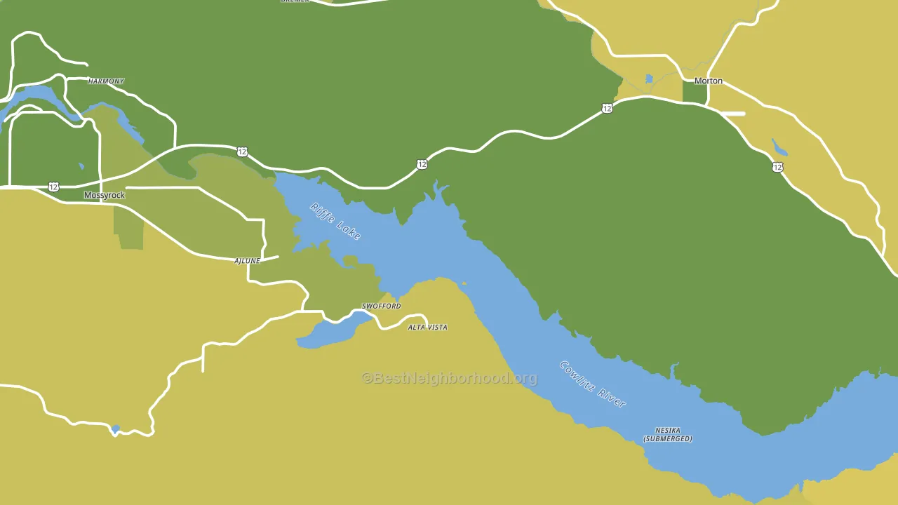 Swofford, WA block-group voter-turnout map