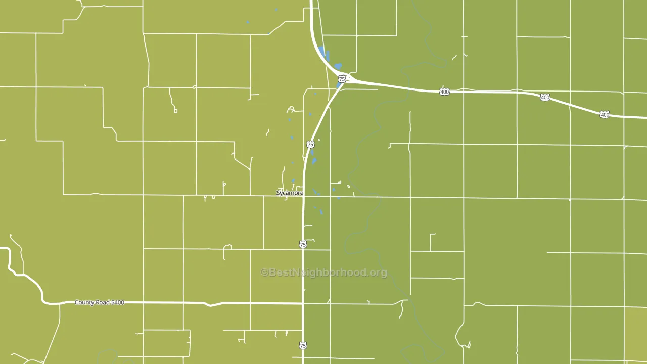 Sycamore, KS block-group voter-turnout map