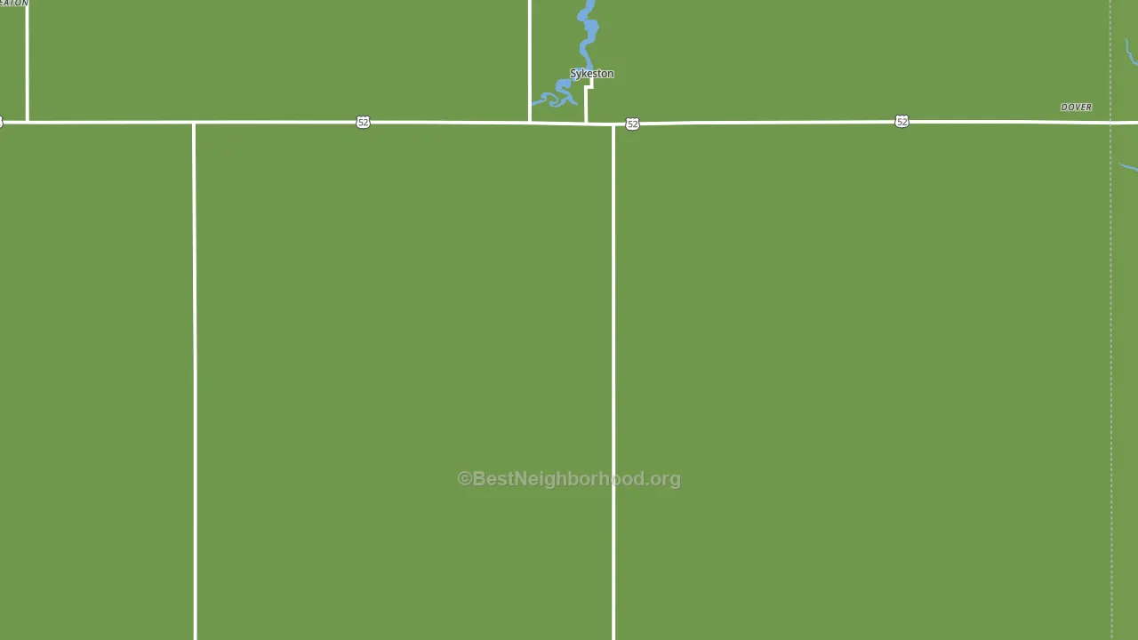 Sykeston, ND block-group voter-turnout map