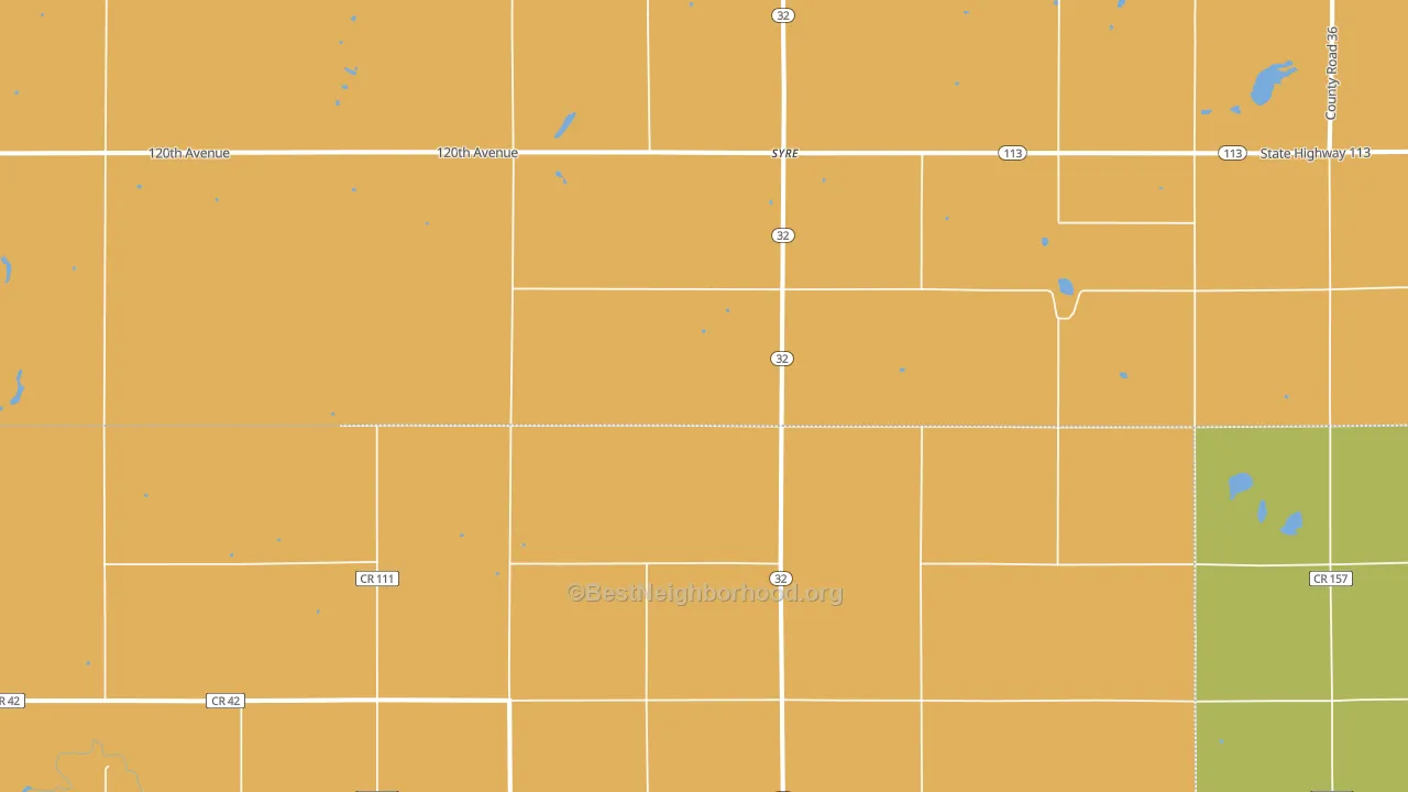 Syre, MN block-group voter-turnout map