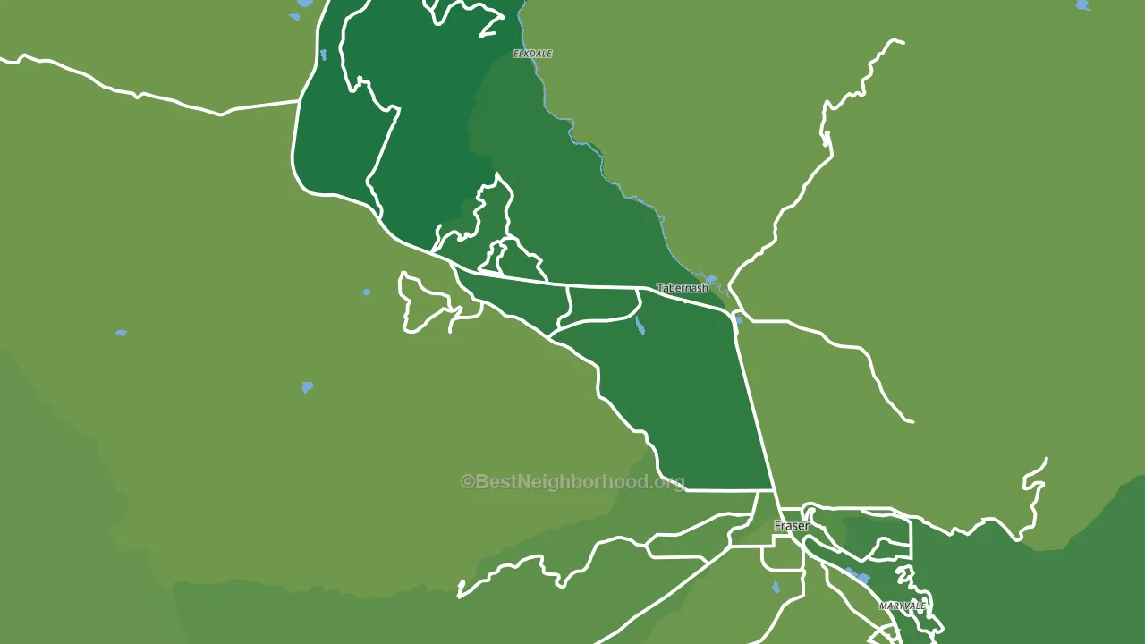 Tabernash, CO block-group voter-turnout map