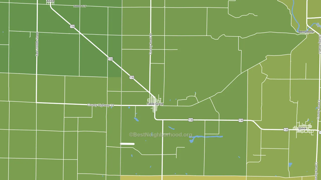 Table Grove, IL block-group voter-turnout map