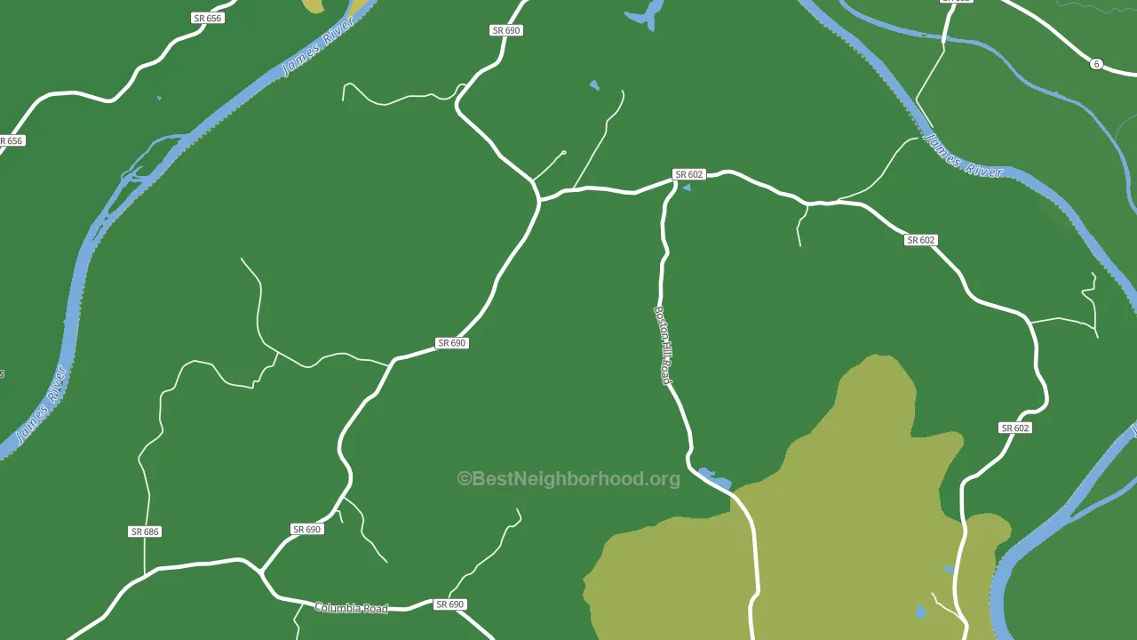 Tabscott, VA block-group voter-turnout map