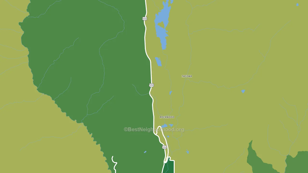 Tacoma, CO block-group voter-turnout map