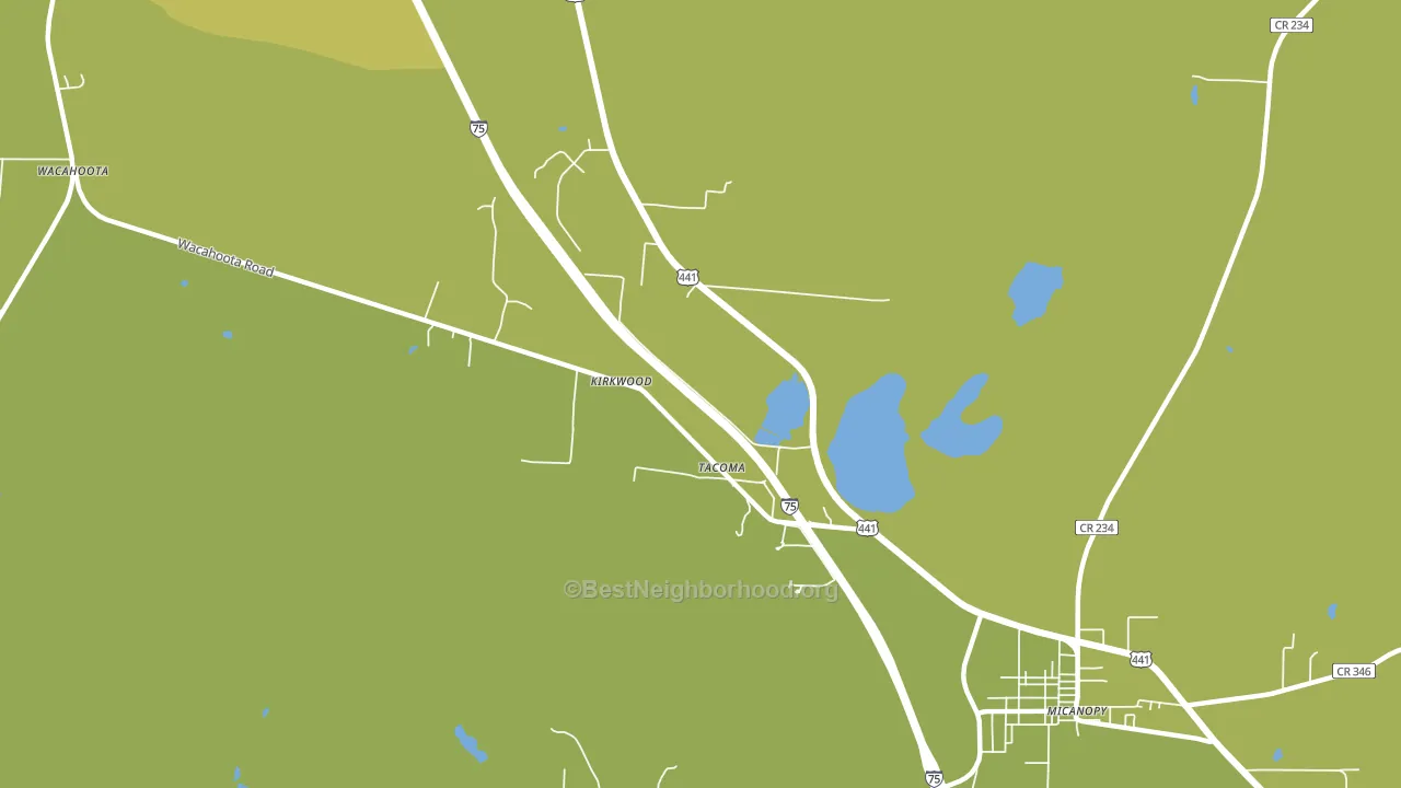Tacoma, FL block-group voter-turnout map