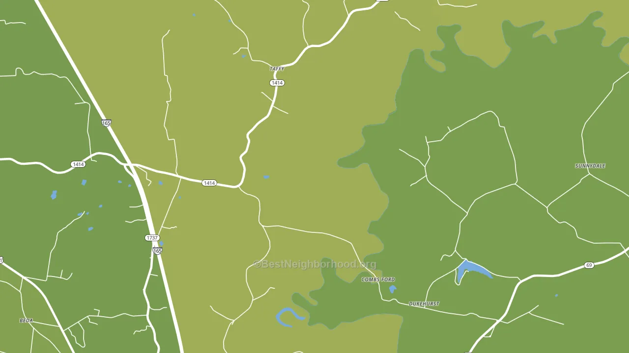 Taffy, KY block-group voter-turnout map