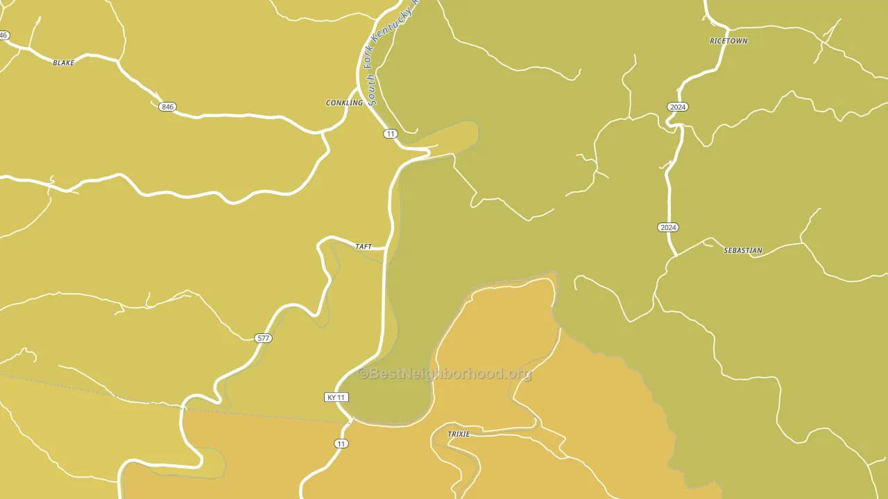 Taft, KY block-group voter-turnout map