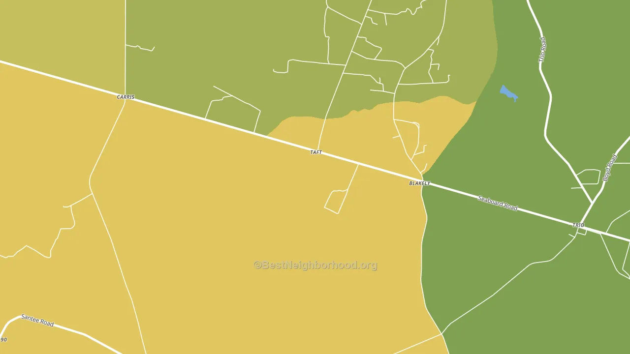 Taft, SC block-group voter-turnout map