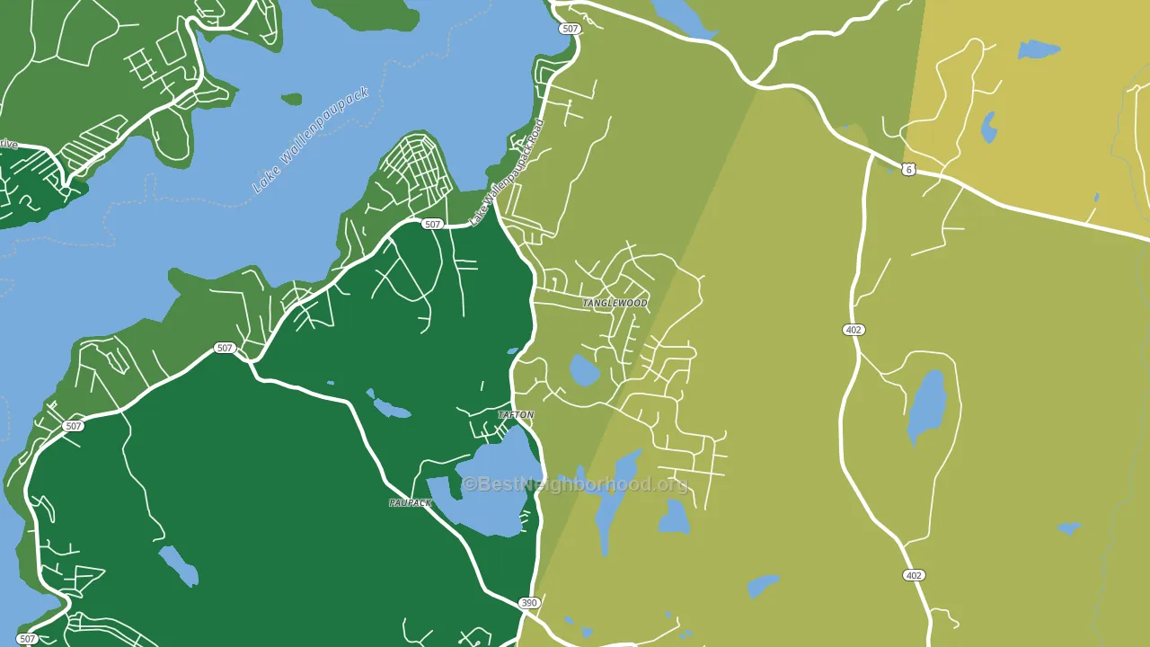 Tafton, PA block-group voter-turnout map