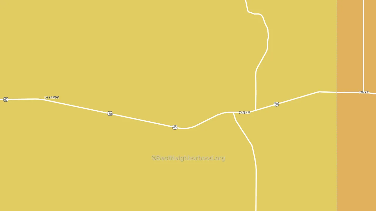 Taiban, NM block-group voter-turnout map