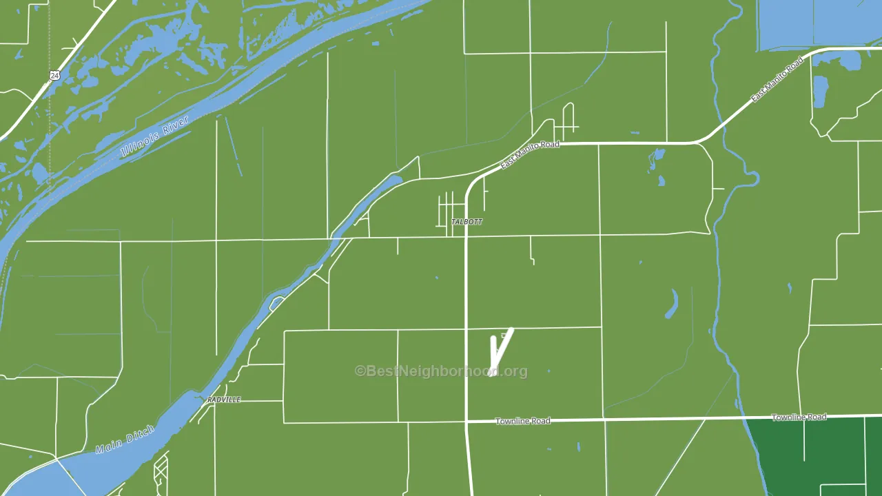 Talbott, IL block-group voter-turnout map