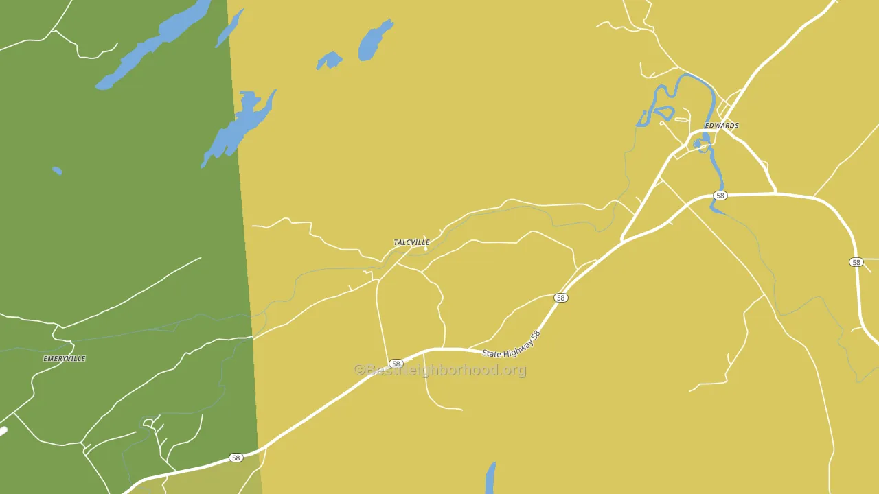 Talcville, NY block-group voter-turnout map