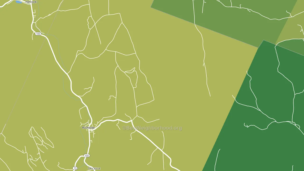 Talcville, VT block-group voter-turnout map