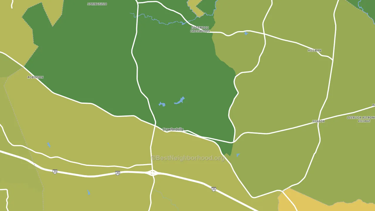 Taliaferro County, GA block-group voter-turnout map