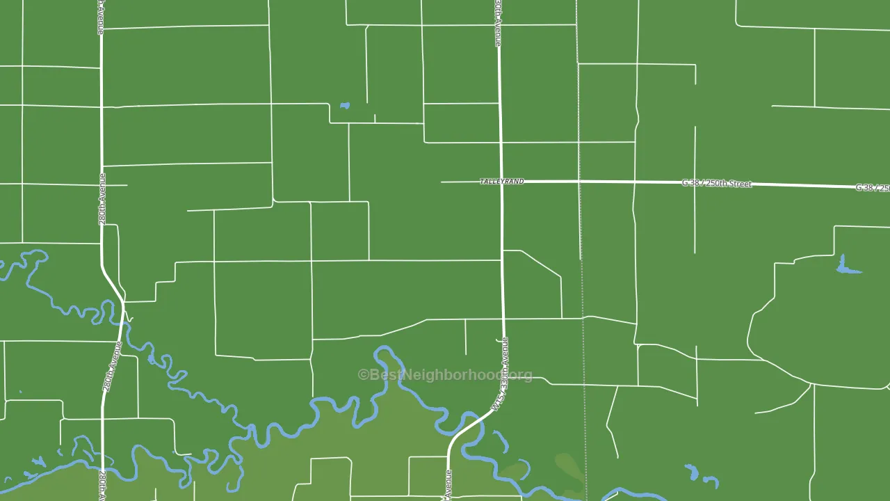 Talleyrand, IA block-group voter-turnout map