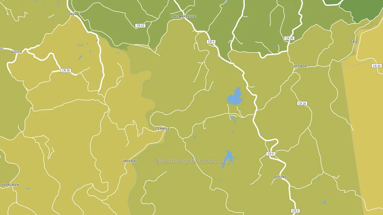Tallmansville, WV block-group voter-turnout map