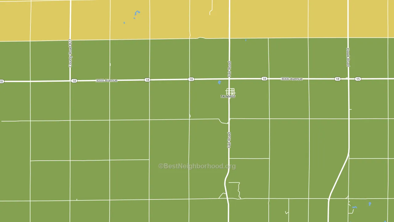 Talmage, KS block-group voter-turnout map