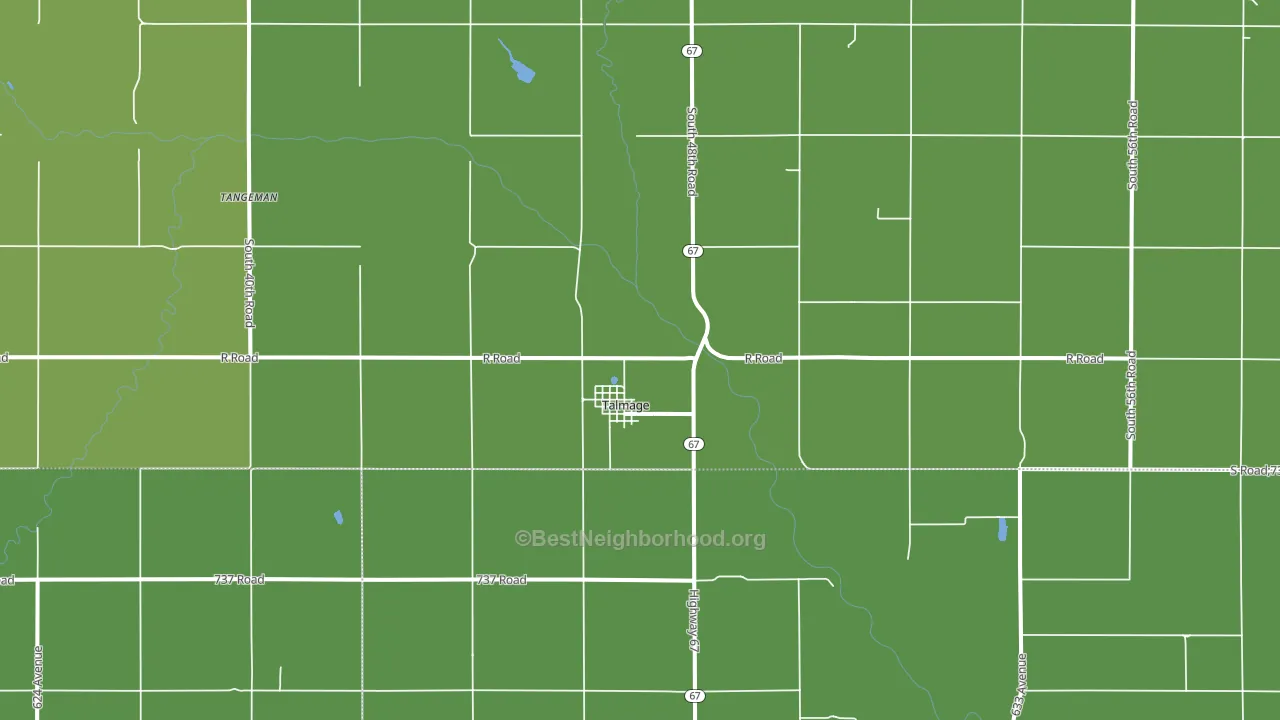 Talmage, NE block-group voter-turnout map