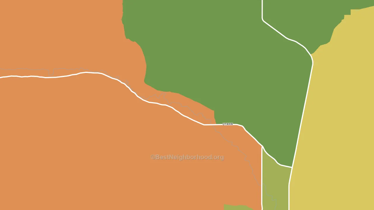 Talmage, UT block-group voter-turnout map