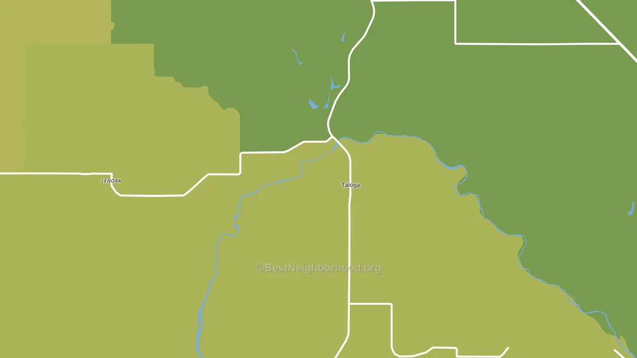 Taloga, OK block-group voter-turnout map