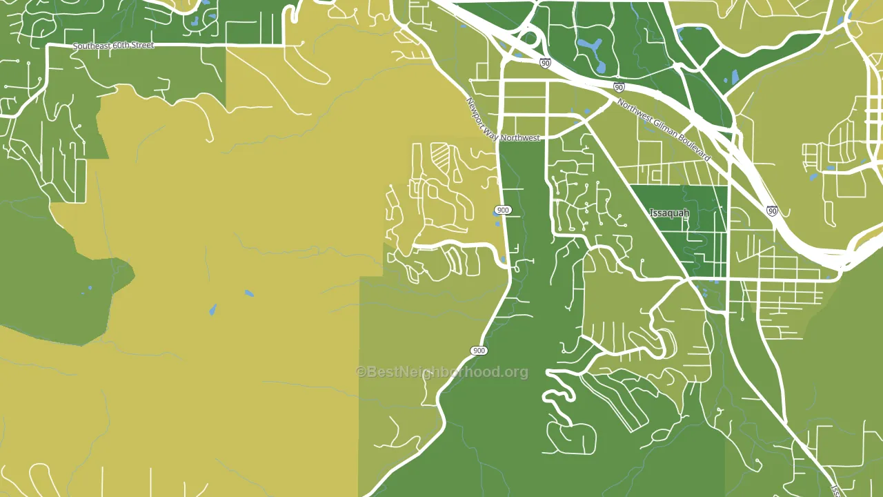 Talus, Issaquah, WA block-group voter-turnout map