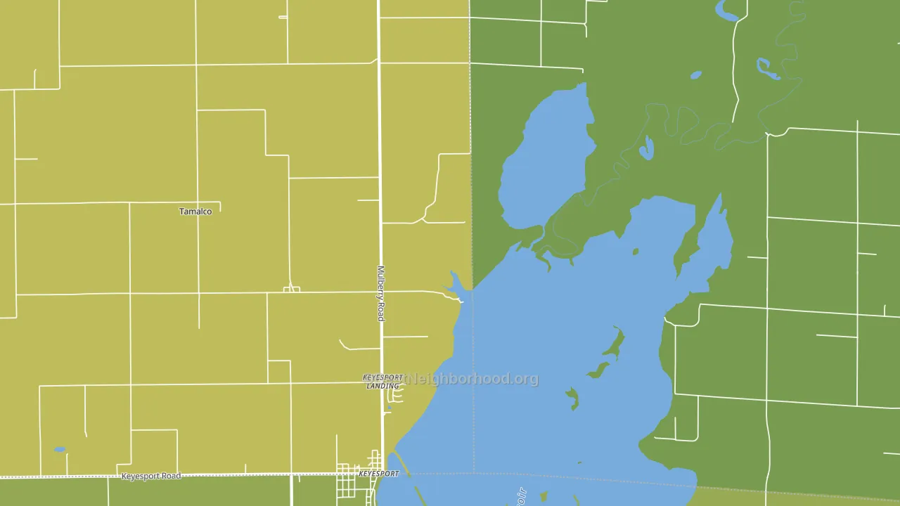 Tamalco, IL block-group voter-turnout map