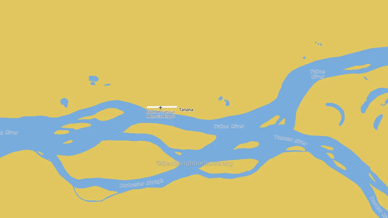 Tanana, AK block-group voter-turnout map