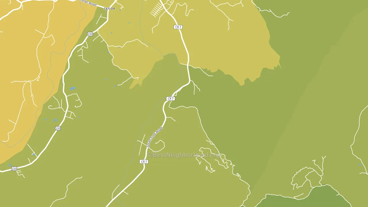 Tannery, WV block-group voter-turnout map