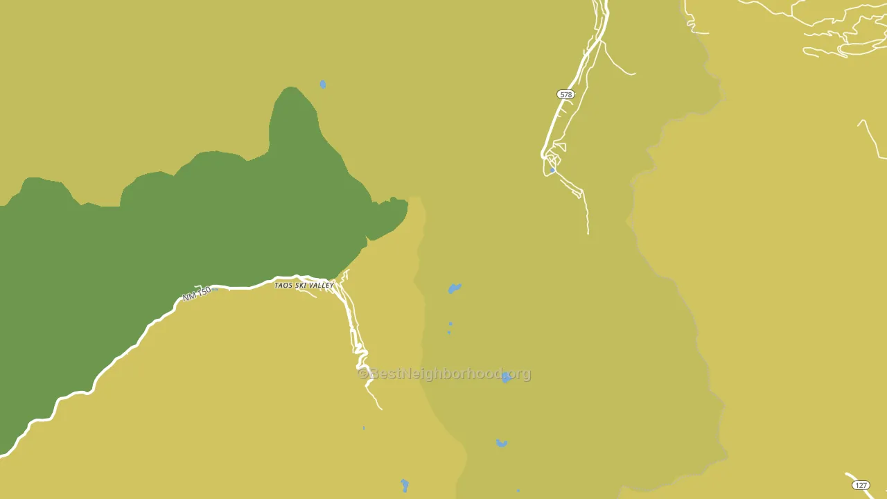 Taos Ski Valley, NM block-group voter-turnout map