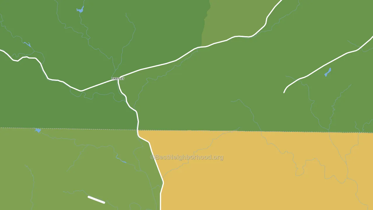 Tarpley, TX block-group voter-turnout map